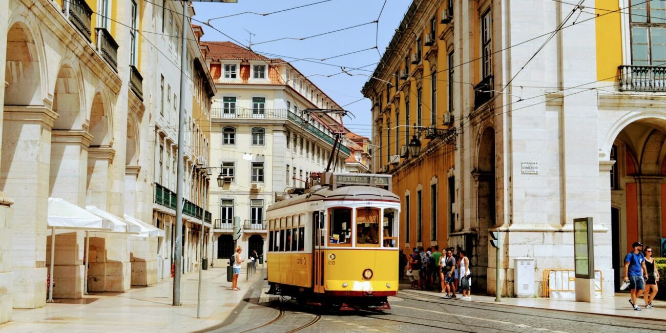 Lisbon rooftops and historic city views